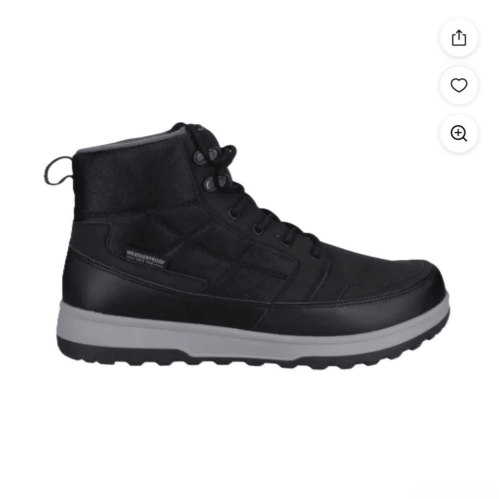 Weatherproof Jenkins Boot Men's Size‎ 8 Black Memory Foam - Picture 3 of 9